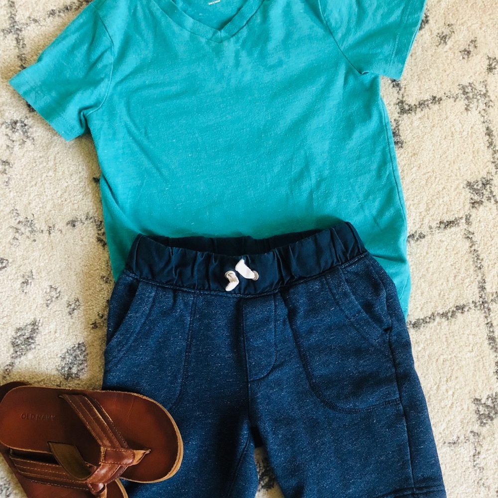 Old Navy V-Neck Tee and Shorts